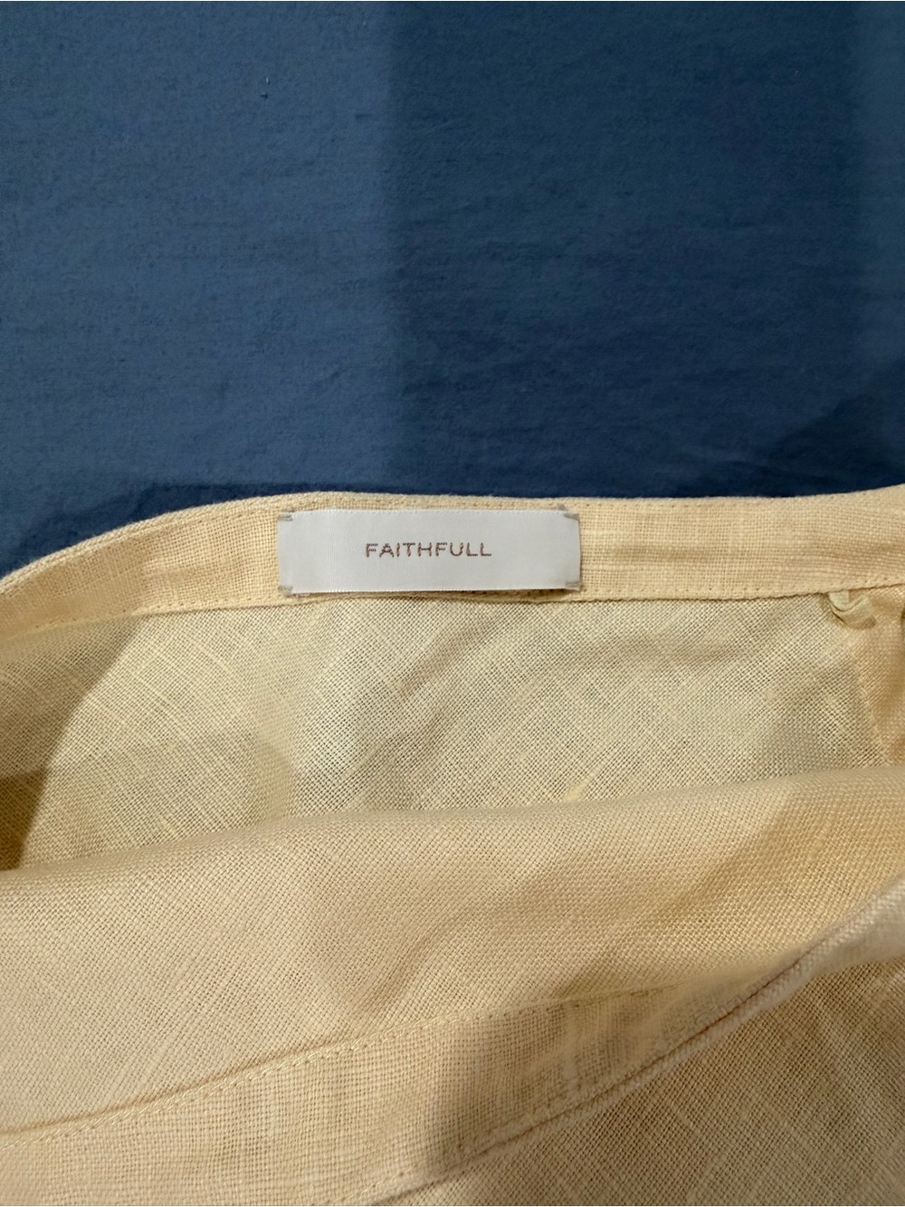 Faithfull the Brand Butter Yellow Maxi Skirt Size 6 - Picture 2 of 5